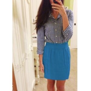 J Crew Blue Mini Skirt - Perfect condition!